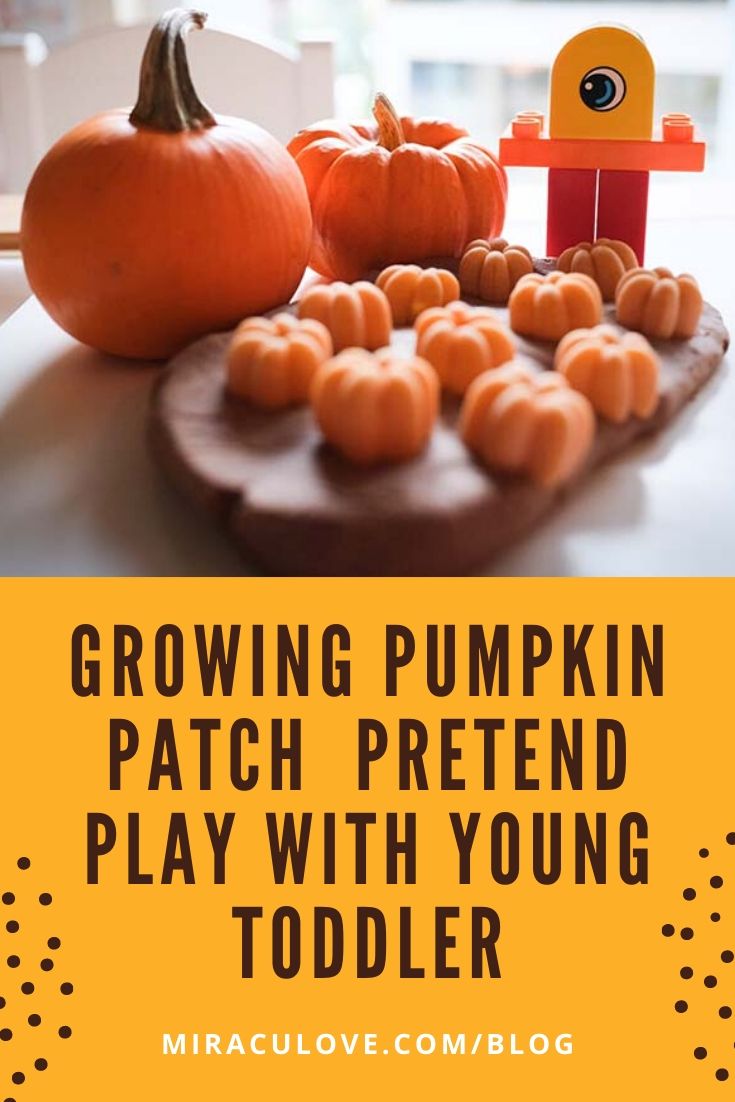 Growing Pumpkin Patch Pretend Play with Young Toddler